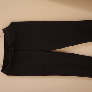 Stretch dress slacks with wine pinstripe